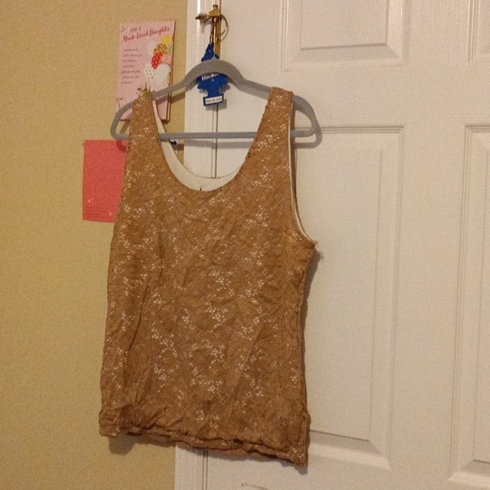 Two tone lace camisole